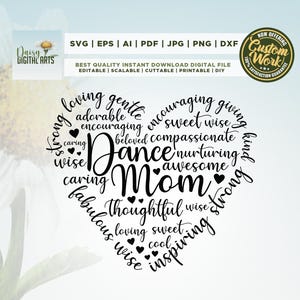 Danse maman png svg, Cricut, Png, Svg, sublimation, danse maman mots png svg, danse maman définition Svg, conception de tshirt danse maman