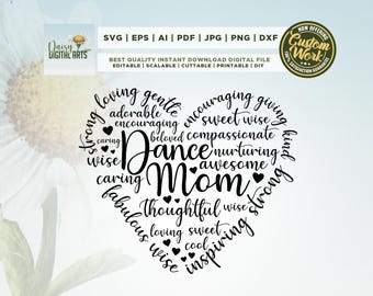 Dansmamma png svg, Cricut, Png, Svg, sublimering, Dansmamma ord png svg, Dansmamma definition Svg, Dansmamma t-shirt design
