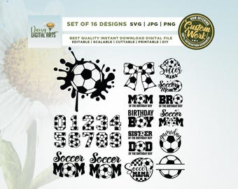 Soccer Svg Bundle, World Cup Soccer Svg, Cricut, sublimation, Soccer Designs, Soccer Team Svg, Soccer Ball Svg, Soccer Ball Monogram Svg