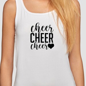 Cheer SVG File, Cheer Cut File for Cricut, Cheerleader Svg, Cheer Word ...