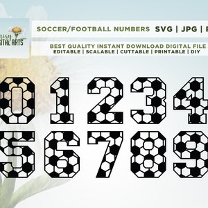 Football numéros svg, université, automne svg, automne svg, vinyle, Silhouette, couper fichier, Cricut, Png, sublimation, SVG, DXF, EPS, Sports svg