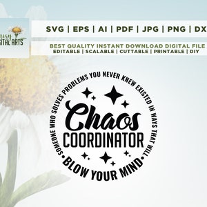 Chaos Coordination Definition SVG, Chaos Coordination Png, Cricut, Png, SVG, lustige Muttertag svg, Instant Download, Sublimation, Cut Datei