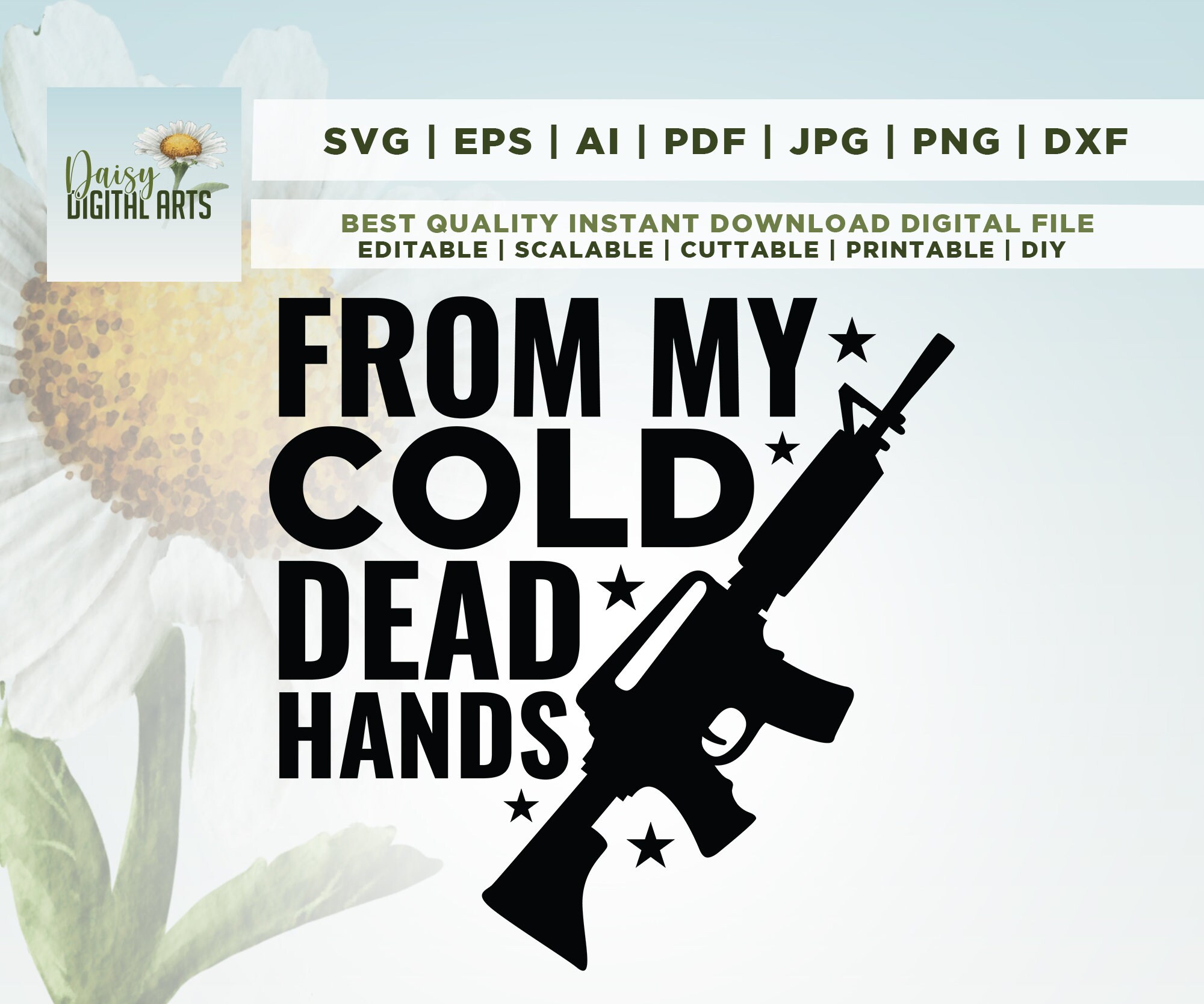 From My Cold Dead Hands SVG, PNG, Defend Second Amendment, America, USA ...