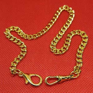 Pocket Watch Chain - 14&quot; Brass