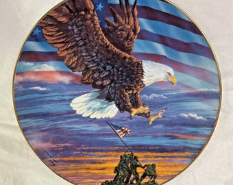 Collector Plates - Premier Edition by Don Patterson ~ 8" - "Home of the Brave"