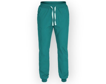 Men's work pants. Jogging-style pants with modern design and very comfortable. Summer work trousers men's clothing.