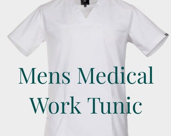Tunique de travail pour soins de santé pour hommes - Blouse médicale pour professionnels Médecins Infirmières Dentistes Vétérinaires - Vêtements de travail pour hôpitaux