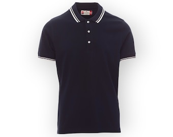 Polo de travail professionnel pour hommes - Chemise de bureau à manches courtes et col pour le personnel