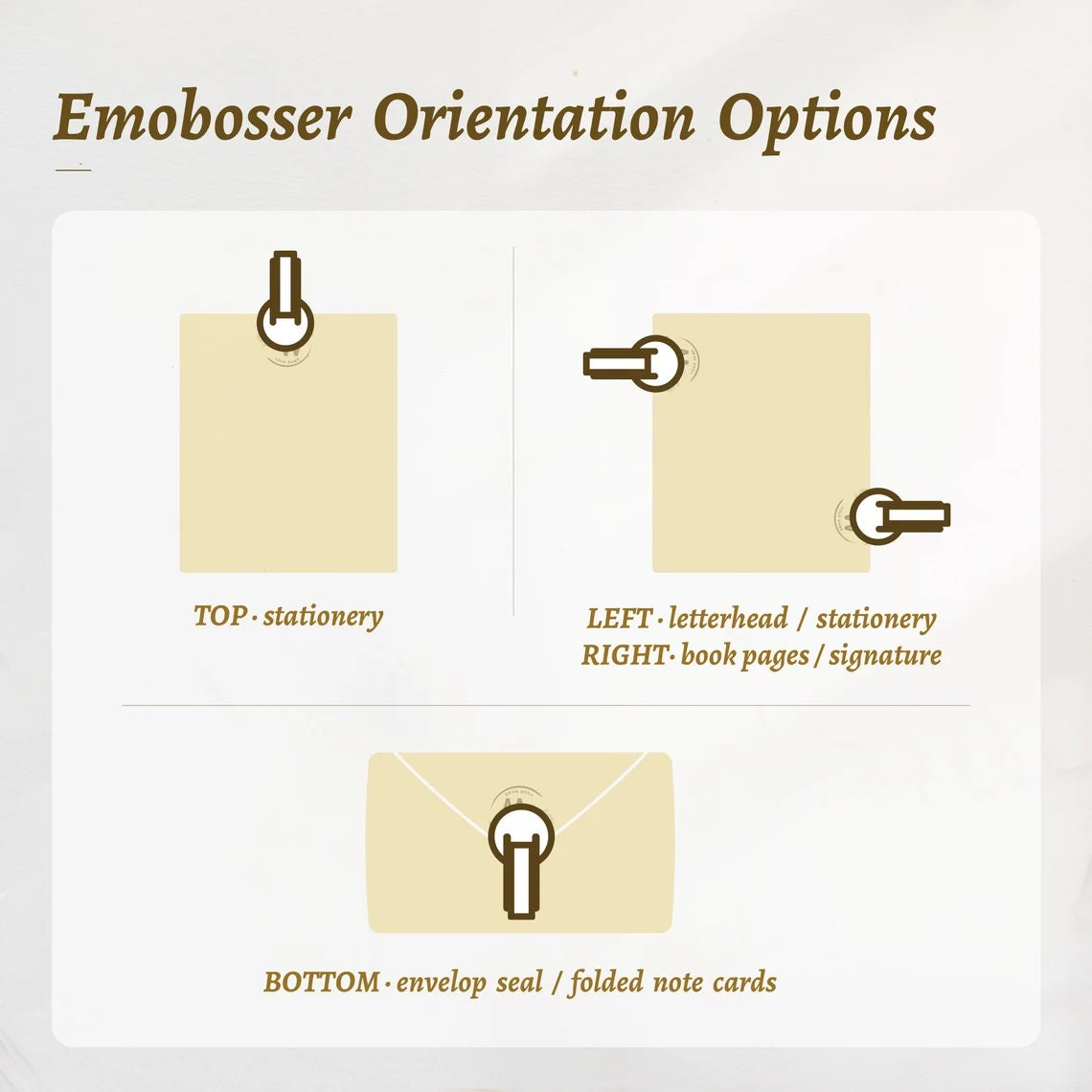 Chose Your Wedding Embosser Personalized Wedding Embosser Etsy