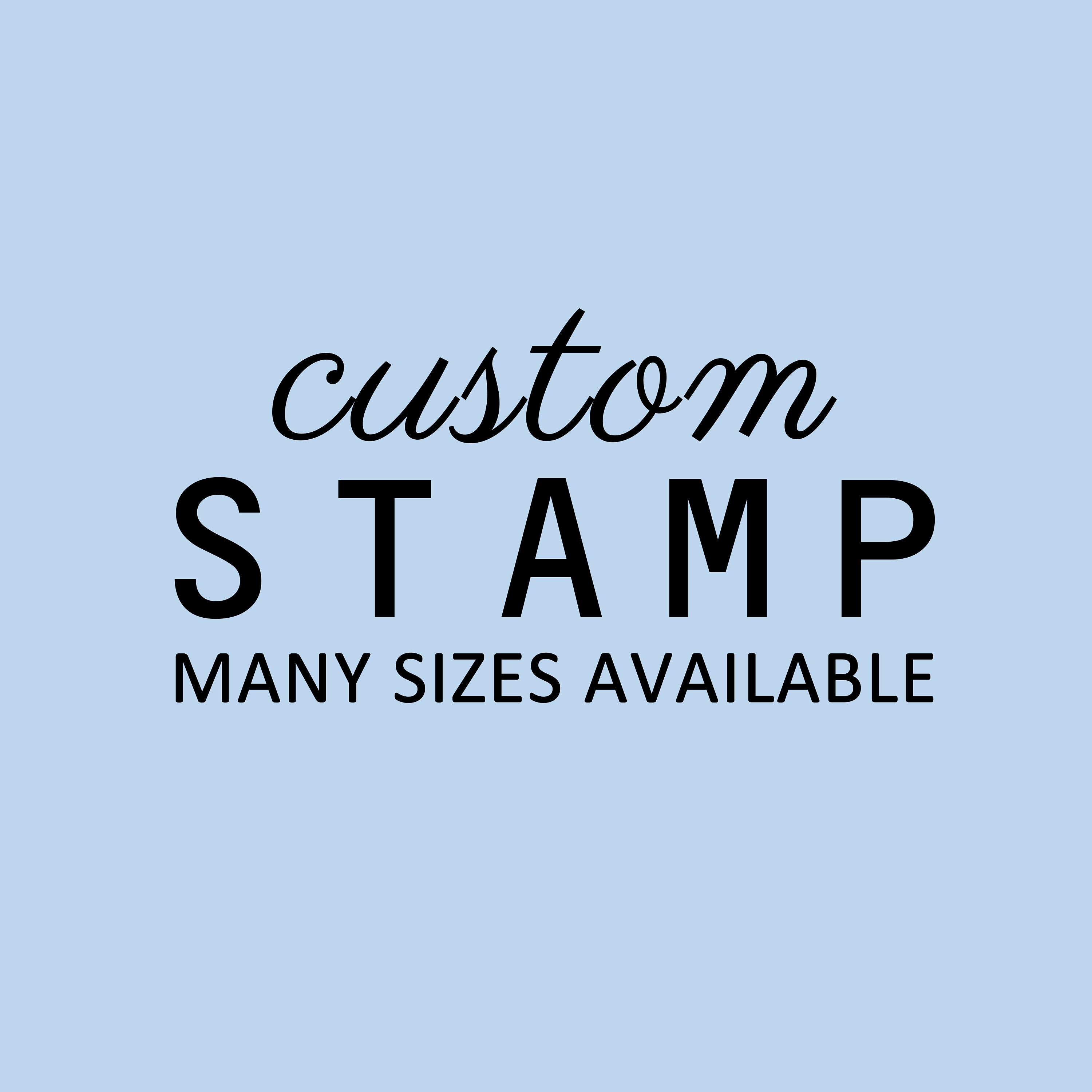 Custom Stamp - Large Custom Rubber Stamp - Custom Logo Stamp