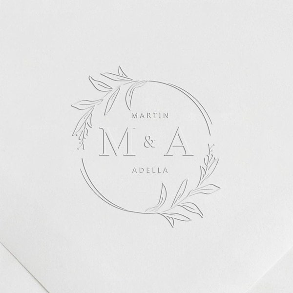 Chose Your Wedding Embosser, Personalized Wedding Embosser Stamp, Wedding Stamp, Custom Embosser, Monogram Embosser, Couple Name Embosser