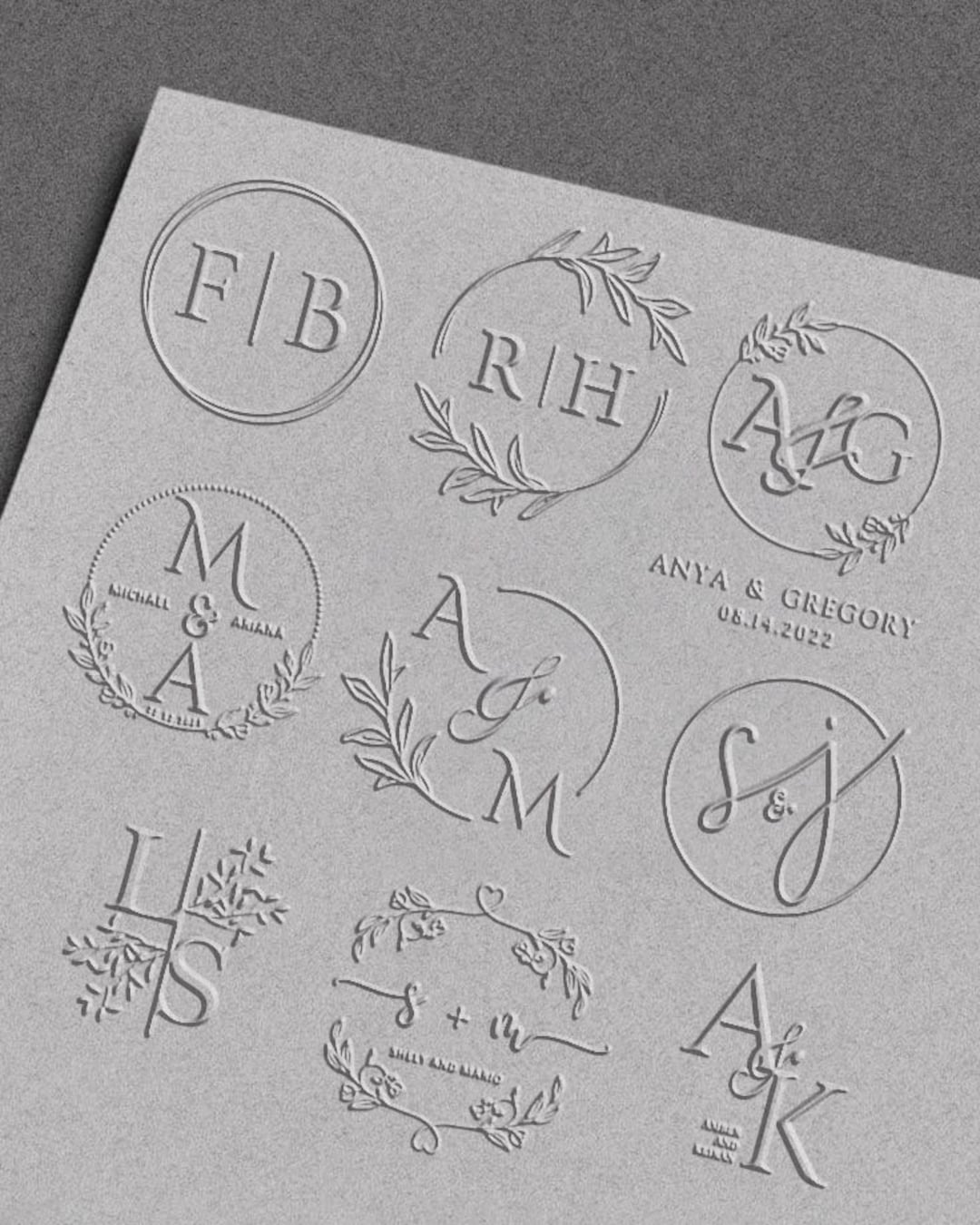 Chose Your Wedding Embosser, Personalized Wedding Embosser Stamp, Wedding Stamp, Custom Embosser