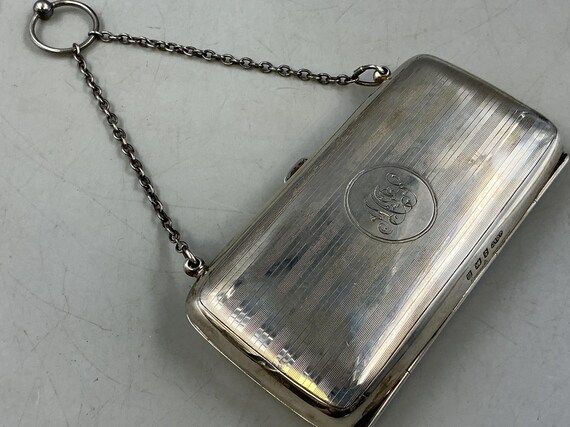 Antique Edwardian Sterling Silver Finger Purse, Joseph Gloster Ltd, Birmingham