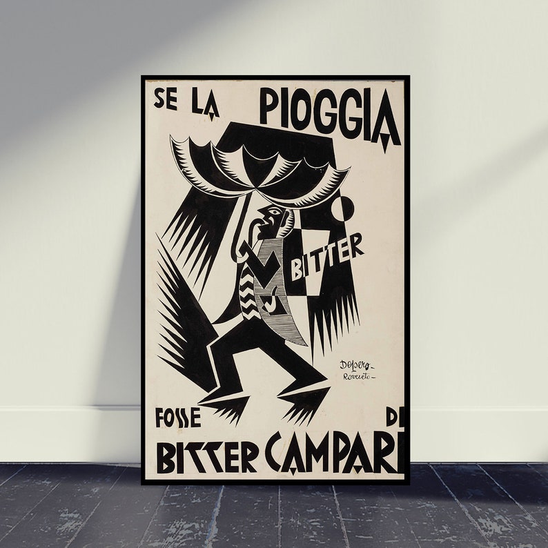 Bitter Campari Vintage Essen & Trinken Poster Wanddekor Bild 1