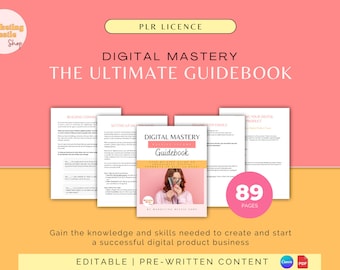 PLR, Digital Mastery, Der ultimative Ratgeber für den Verkauf digitaler Produkte, kommerzielle Nutzung, Master-Resell-Rechte, passives Einkommen, Marketing