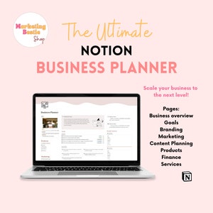 Notion Template, Notion Planner, Business Planner, Notion Business, Project Management, Business Management, Project Tracker, Life planner