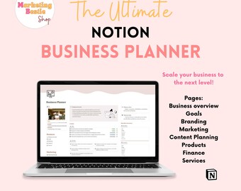 Notion Template, Notion Planner, Business Planner, Notion Business, Project Management, Business Management, Project Tracker, Life planner