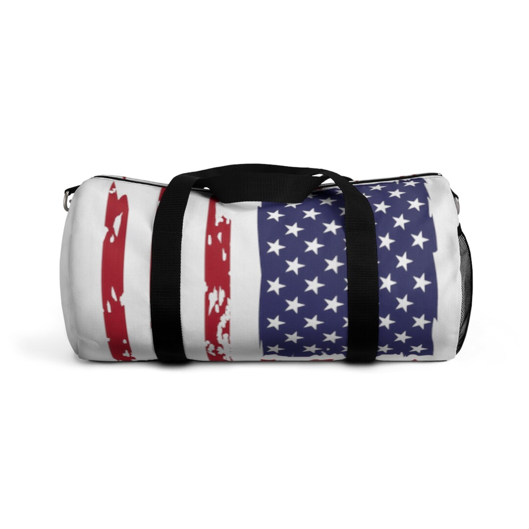 USA DUFFLE BAG Flag Duffle Bag American Flag Duffle Bag Usa Etsy