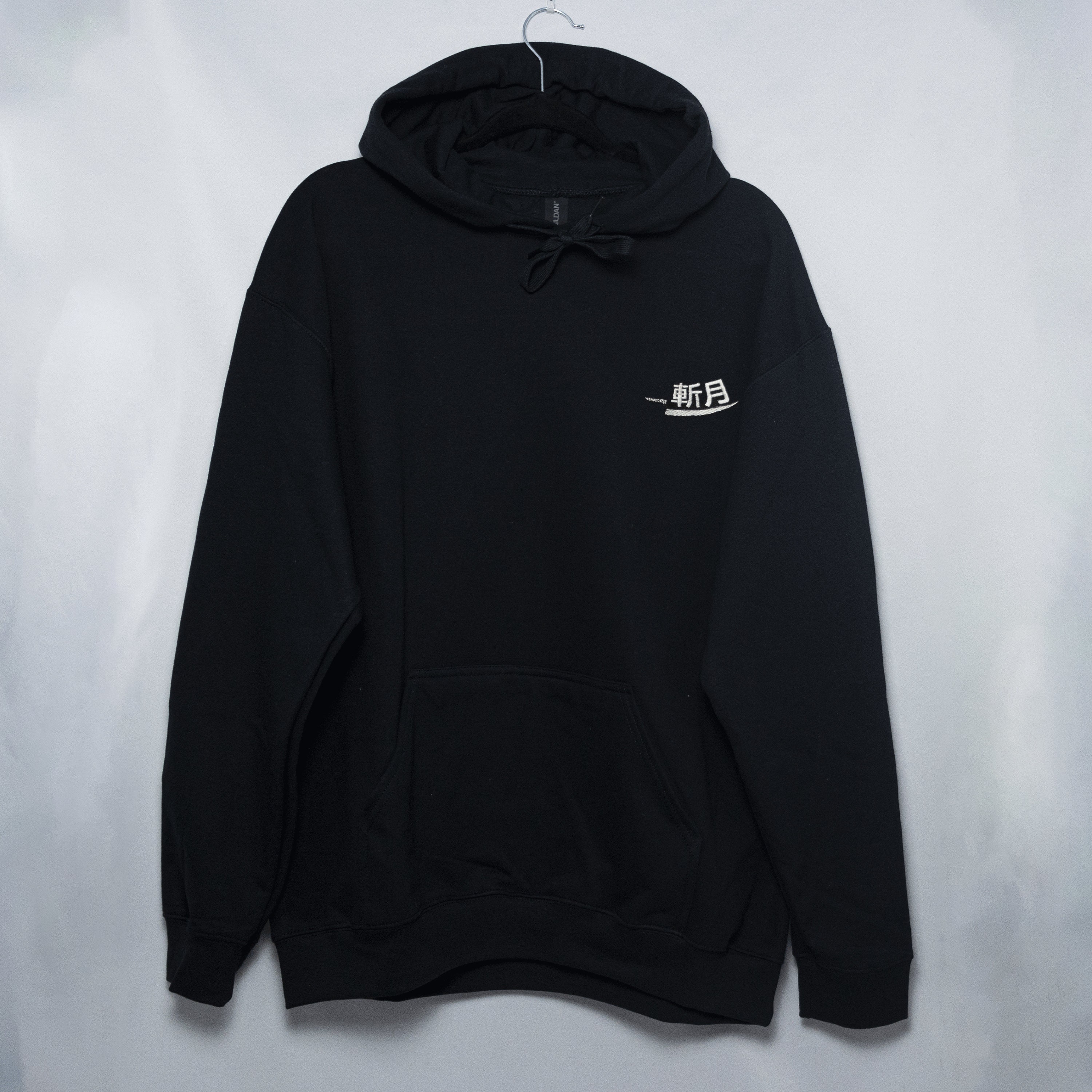 Unisex Hoodie Embroidered Cotton Black White Gray Beige