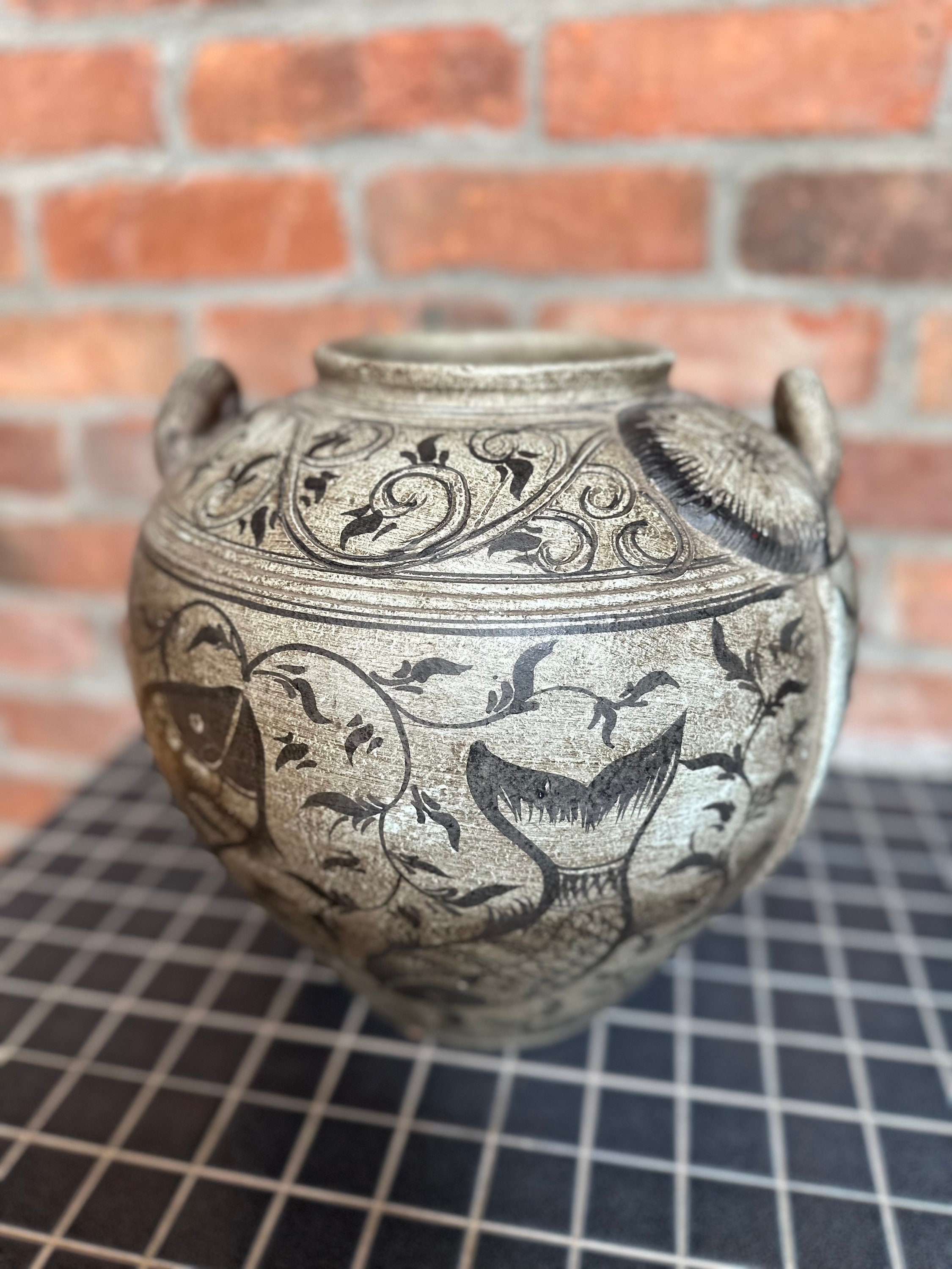 Korean Clay Pottery with Lid, Onggi Hangari 옹기 항아리 – eKitchenary