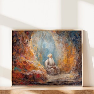 The Peaceful Lotus | Poster | Religious Art | Sikh Art | Sikh Gifts | Sikh Wall Art