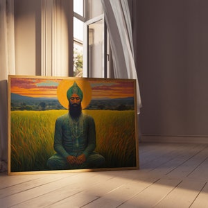 Silent Resilience - Sikh Art | Digital Wall Art | Digital Download | Religious Art, Sikh Wall Art, Sikh Gift, Wall Decor, Sikh Wall Art