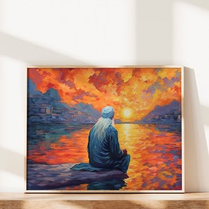 Elevated Tranquility | Poster | Religious Art | Sikh Art | Sikh Gifts | Sikh Wall Art