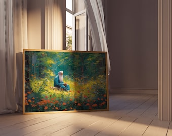 Guru&#39;s Tranquility | 550+ DPI Poster | Religious Art | Sikh Art | Sikh Gifts | Sikh Wall Art