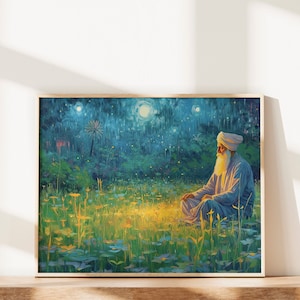 Blissful Oasis | Poster | Religious Art | Sikh Art | Sikh Gifts | Sikh Wall Art