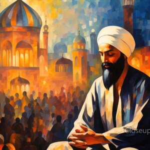 Sacred Ties | 550+ DPI Poster | Religious Art | Sikh Art | Sikh Gifts | Sikh Wall Art