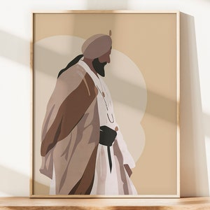 Minimalistic Sikh Guru 550 + DPI Sikh Poster Print | Religious Art | Sikh Art | Sikh Gifts | Sikh Wall Art | Sikh Poster Print