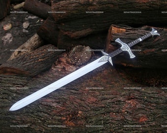 Custom HANDMADE two handed SKYRIM sword Replica Sword Fantasy Sword Personalized Gift, Groomsmen Gifts  Gifts Swords