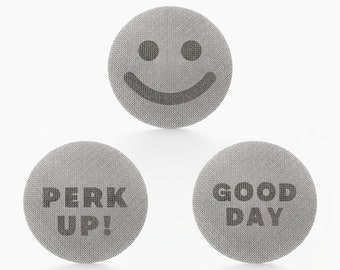 Positivity Espresso Puck Screens (3 Pack) | Stainless Steel Mesh | For All Portafilter Sizes 58.5MM, 53.5MM, 51MM | Coffee Filter Screen
