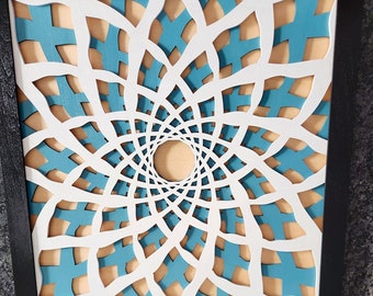 Arte mural 3D original de Hampton