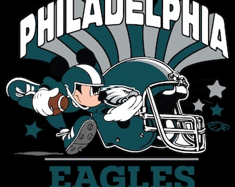 Mickey American Football PNG, Eagles Football Png, Diseño de sublimación de fútbol, Camiseta de fútbol, Mickey Football Clipart PNG