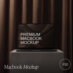 Aesthetic MacBook Mockup | Modern Laptop Mockup | Website Mockup | Realistic Apple Device | Digital Product | Etsy Listing Mockup | PSD