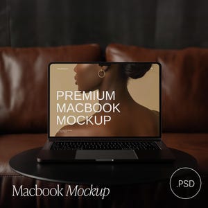 Aesthetic MacBook Mockup | Modern Laptop Mockup | Website Mockup | Realistic Apple Device | Digital Products | Etsy Listing Mockup | PSD