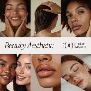 100 Beauty Stock Images Collection, Skincare Stock Photos, Beauty Stock Photos, Diverse Women Stock Images, Digital Stock Images Bundle