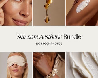 100 Beauty Stock Photos Collection, Skincare Stock Images, Female Model Beauty Photography, Diverse Women Images, Digital Images Bundle