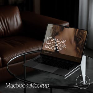 Aesthetic MacBook Mockup | Modern Laptop Mockup | Website Mockup | Realistic Apple Device | Digital Products | Etsy Listing Mockup | PSD