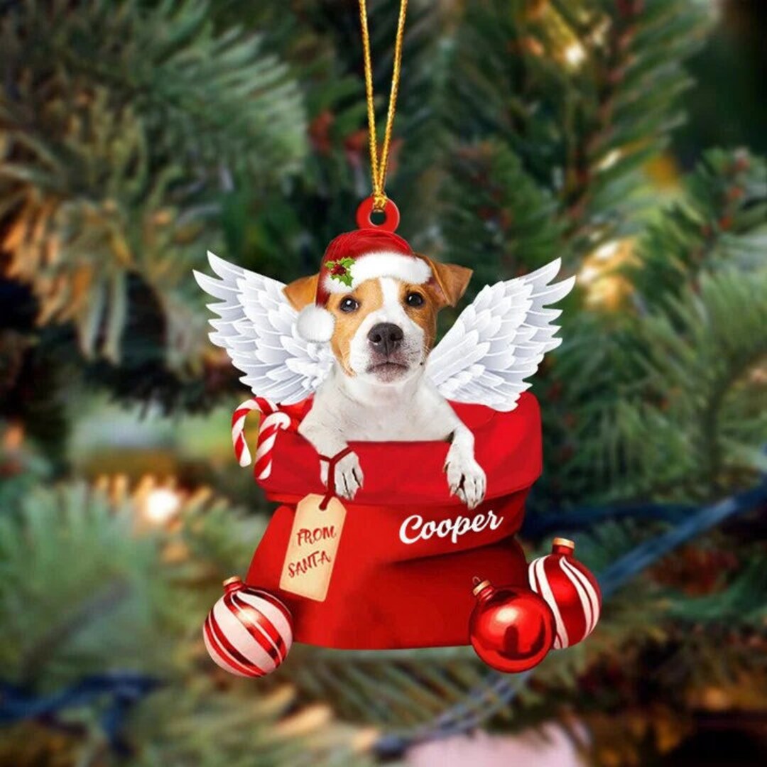 Personalized Jack Russell Angel Wing Memorial Ornament Jack Etsy