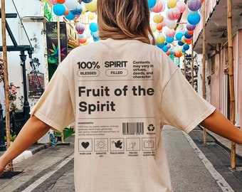 Fruit Of The Spirit Shirt Galatians Shirt Faith Based Shirts Christian Merch Bible Based Gifts Bible Verse T-Shirt Church Group Shirt