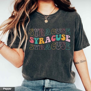 Retro Syracuse Shirt Vintage Syracuse Apparel Cool College Graduation Gifts Syracuse New York Trendy Aesthetic Clothes Syracuse Gift