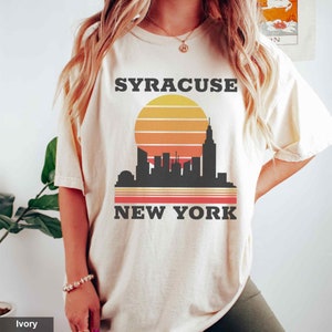 Retro Syracuse Shirt Vintage Syracuse Apparel Cool College Graduation Gifts Syracuse New York Trendy Aesthetic Clothes Syracuse Gift