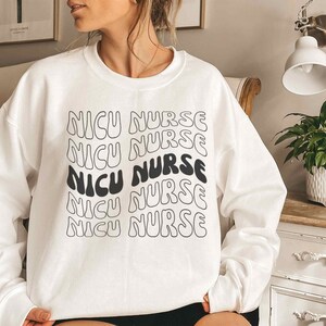 Nicu Nurse Sweatshirt Neonatal Nurse Sweatshirt Nicu Rn Sweatshirt Neonatal Icu Nurse Appreciation Gift Baby Nurse Sweater Nnp Gift