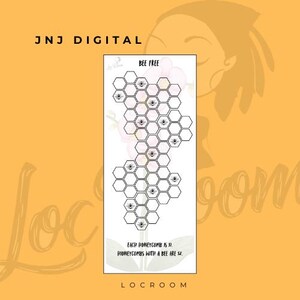 May include: A white vertical print with a honeycomb design and the words "BEE FREE". Each honeycomb contains a bee graphic. The text "EACH HONEYCOMB IS $1. HONEYCOMBS WITH A BEE ARE $2." is also present.