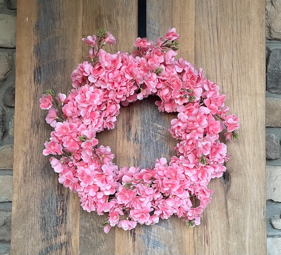 Cherry blossom wreath - real touch