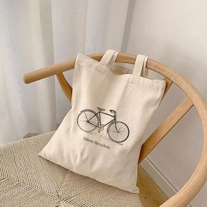 Sac fourre-tout, fourre-tout en toile, fourre-tout léger, sac d'épicerie, sac à provisions, Dilem Bicyclem, afghan, farsi, cartable, sac réutilisable, sac de marché