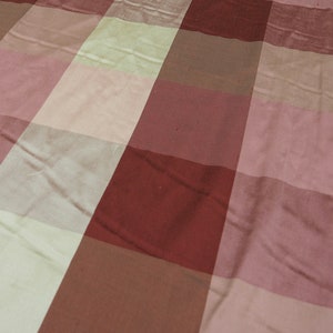 Blue Black 319 Plaid Silk Shantung main image 1