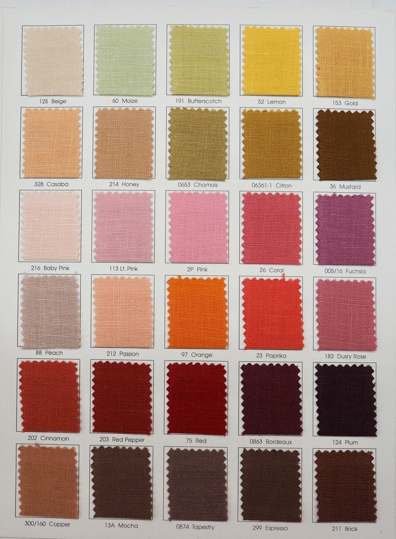 100% Fine European Linen - Etsy